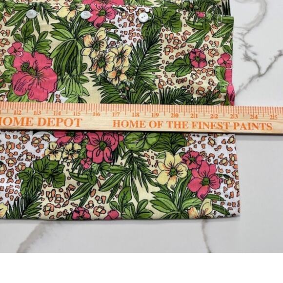 Shenanigans Floral Knit Top Size PXL Coastal Grandmother, Tropical, Boho Chic - Picture 5 of 6